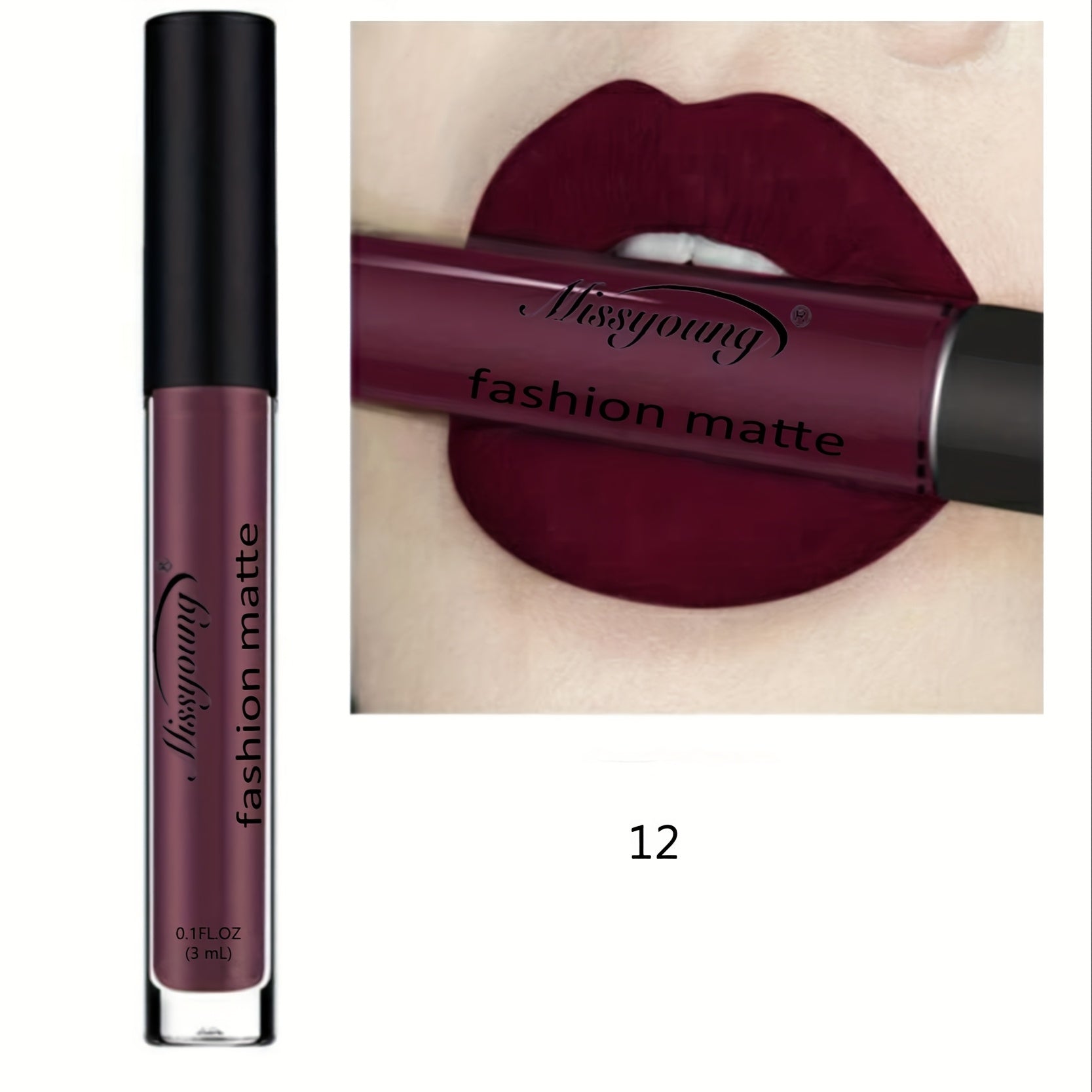 Женская матовая жидкая помада для губ, стойкая, увлажняющая, красная, черная, нейтральная