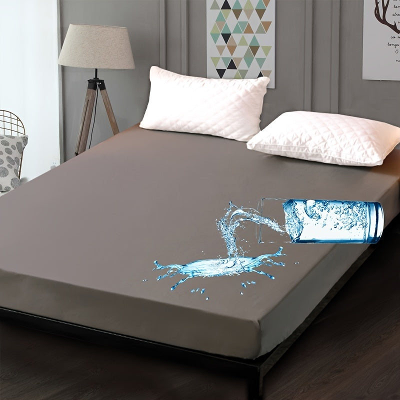 Waterproof Microfiber Fitted Sheet Soft Bed Sheet for Twin Full Queen King Sizes