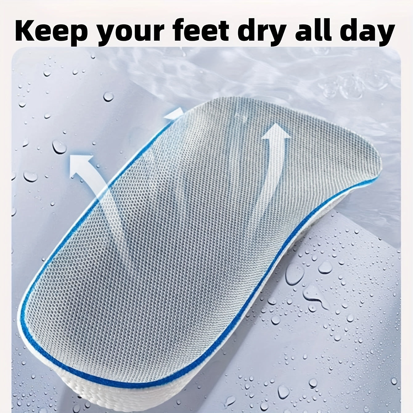 Unisex EVA Cushioning Height Increase Insoles for Sports Shoes