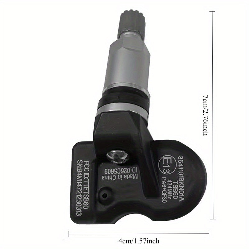 1/4 Pcs OEM TPMS Tire Sensor for Vehicles 433MHz Replacement Part