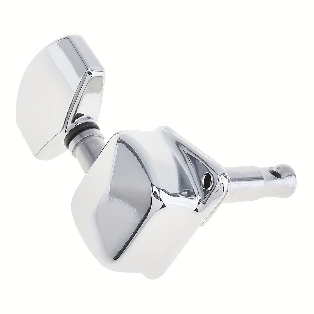 6 Semi-Closed Alloy Guitar Tuning Pegs for Folk Guitar
