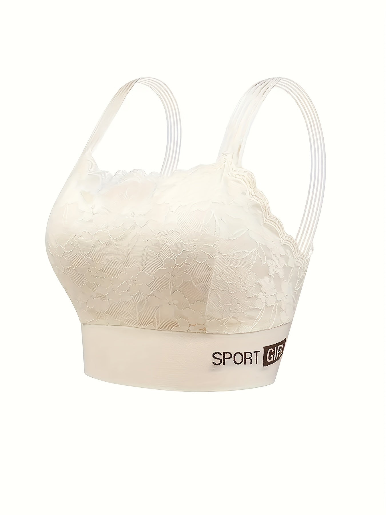 Women's Floral Lace Padded Bra Full Coverage Breathable Underwear