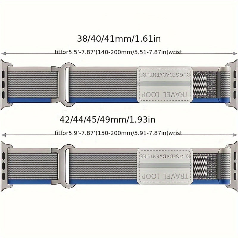 Elastic Nylon Adjustable Sport Watch Band for Apple Watch Ultra 2 Braided Solo Loop