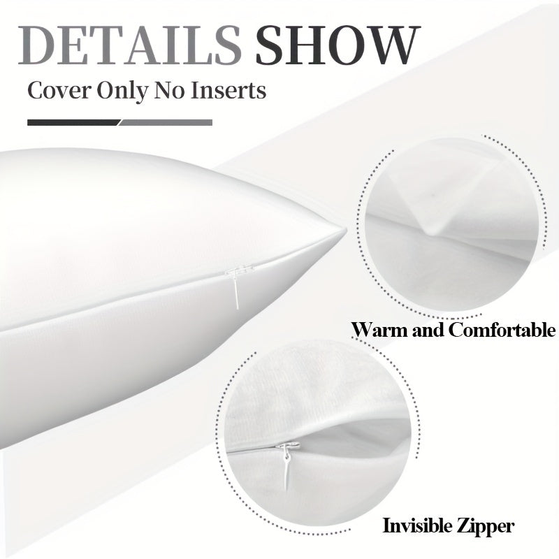 18x18 dyuym kvadrat yumshoq yostiq qopqog'i, dekorativ yostiq qopqog'i, divan va mehmonxona uchun