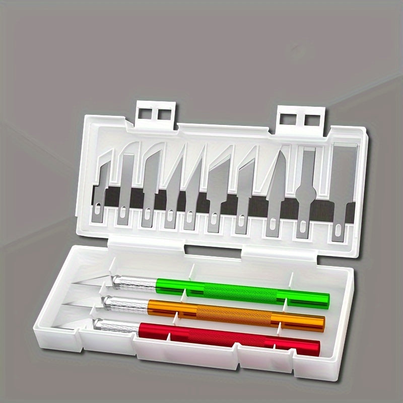 13-Piece Aluminum Alloy Sculpture Carving Knife Set for DIY Projects and Model Making