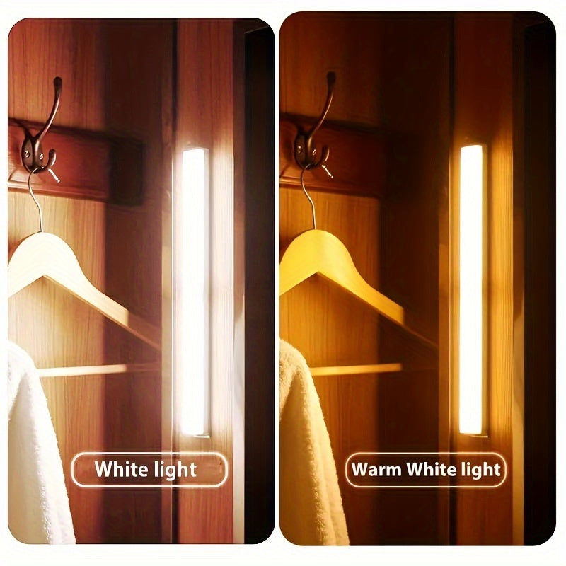 LED Cabinet Light with Motion Sensor USB Rechargeable Wireless Night Light Strips for Indoor Use
