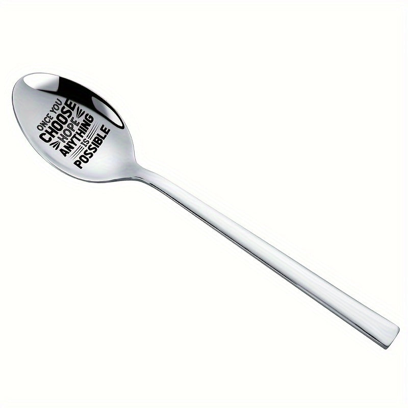 Mirror Polished Stainless Steel Spoon with Quirky Design for Coffee Ice Cream Gift