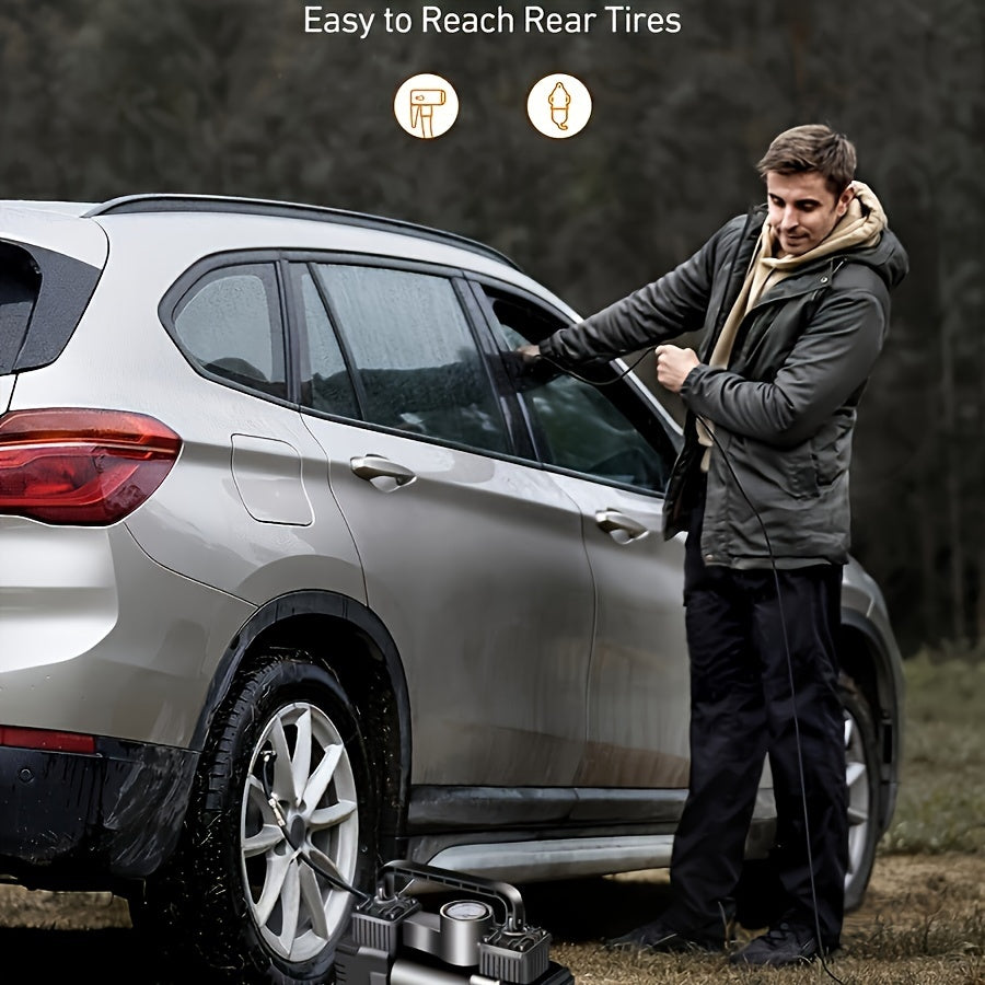 12V portativ yengil to'ldiriladigan pompalar chiroqlari bilan velosiped, mototsikl, sedan va soat ta'mirlash uchun