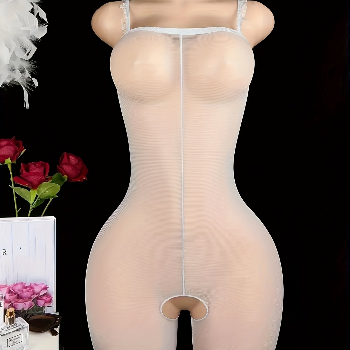 Women's Erotic Lingerie and Jumpsuits Satin Lace Sexy Nightwear for Adults