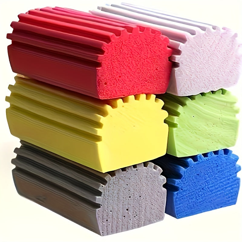 PVA Sponge Set for Kitchen and Bathroom Cleaning with Plastic Brush