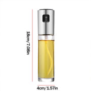 Glass Oil Spray Can for Kitchen Use, Fine Press Spray, Suitable for Sauces and Spices