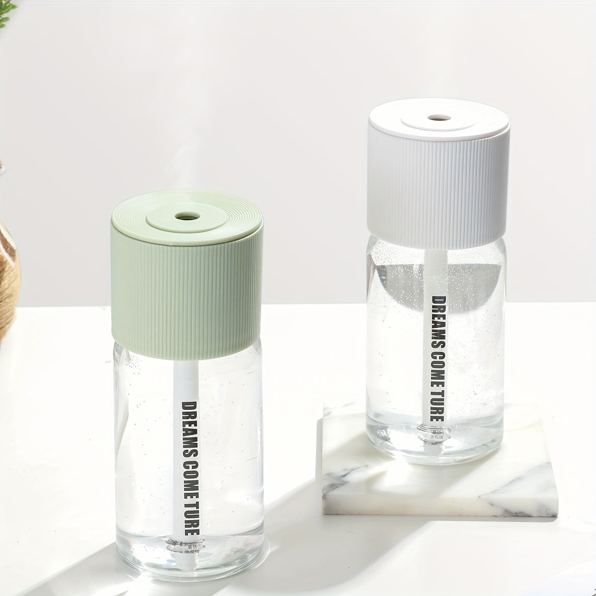 Portable USB Humidifier with Aromatherapy, Quiet, Large Mist, Auto Shut-Off