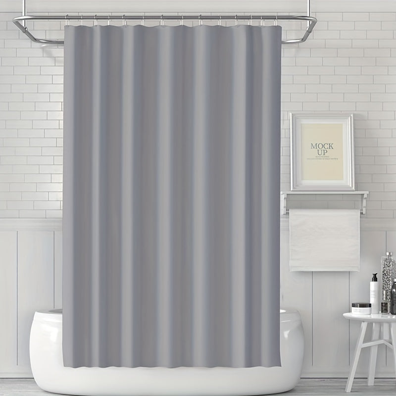 Waterproof Shower Curtain with Magnets and Hooks, Easy to Clean, Suitable for All Seasons