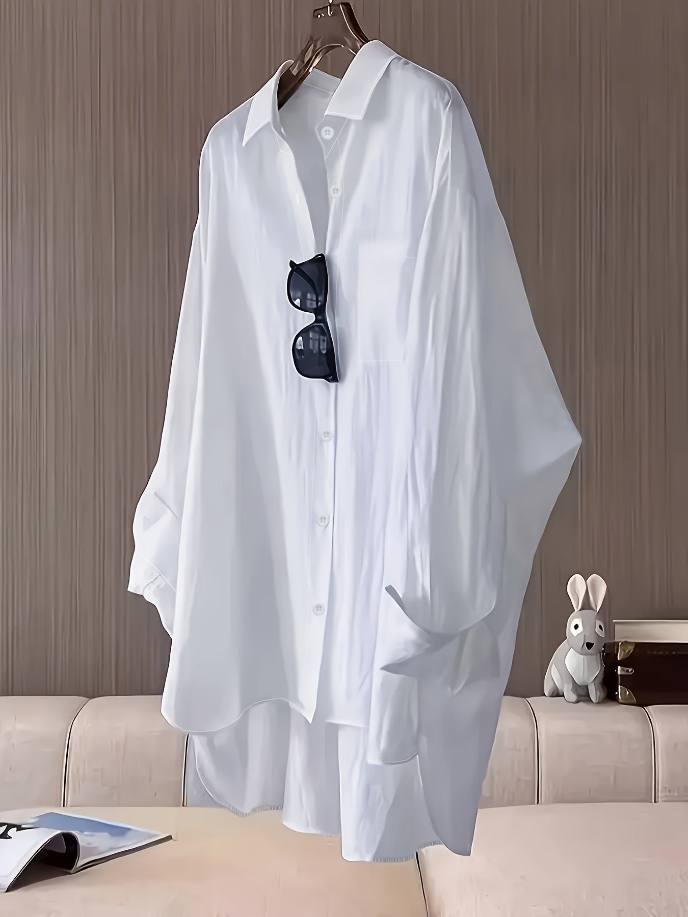 Women's Long Sleeve Casual Shirt Loose Fit Versatile Blouse