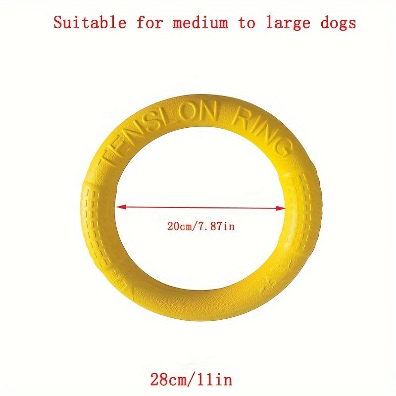 EVA Pet Flying Disc Chew Toy for Dogs Interactive Training and Teeth Cleaning Rubber