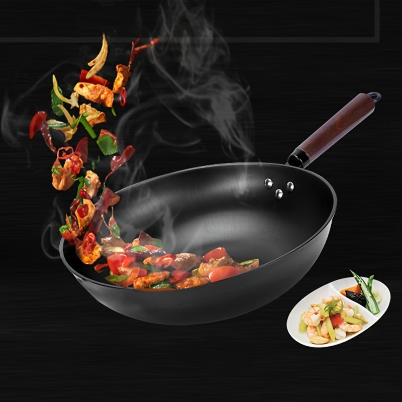 Wok antiadherente versátil compatible con estufa de inducción y gas 1 pieza