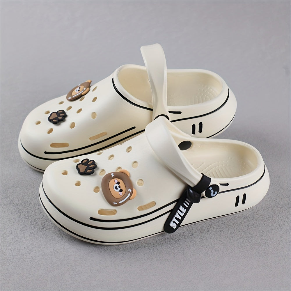 Sandalias para niños para exteriores EVA con dibujos animados, slip-on, para todas las estaciones, casuales y duraderas