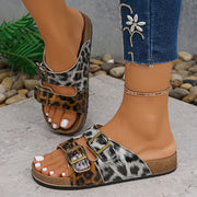 Unisex Retro Ankle Strap Flat Sandals Slip-On Open Toe EVA Casual Shoes