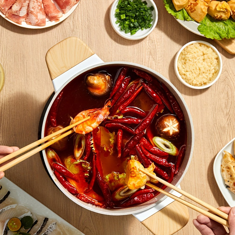 Non-Stick Stockpot 24cm with Glass Lid Induction Compatible Aluminum PFOA Free