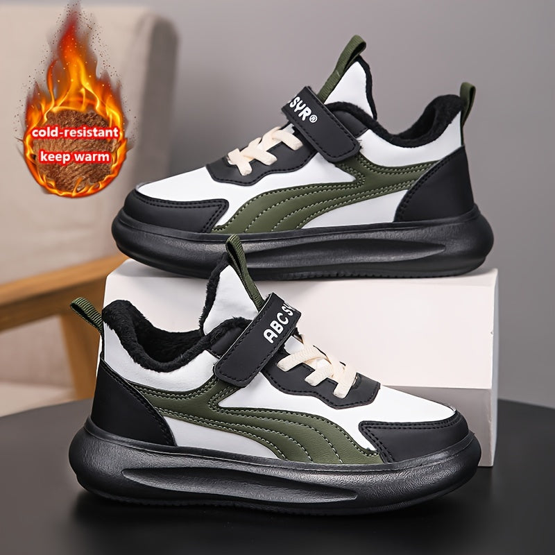 Boys Sports Shoes Autumn Winter 2024 Low Top Sneakers Stripes EVA Fabric