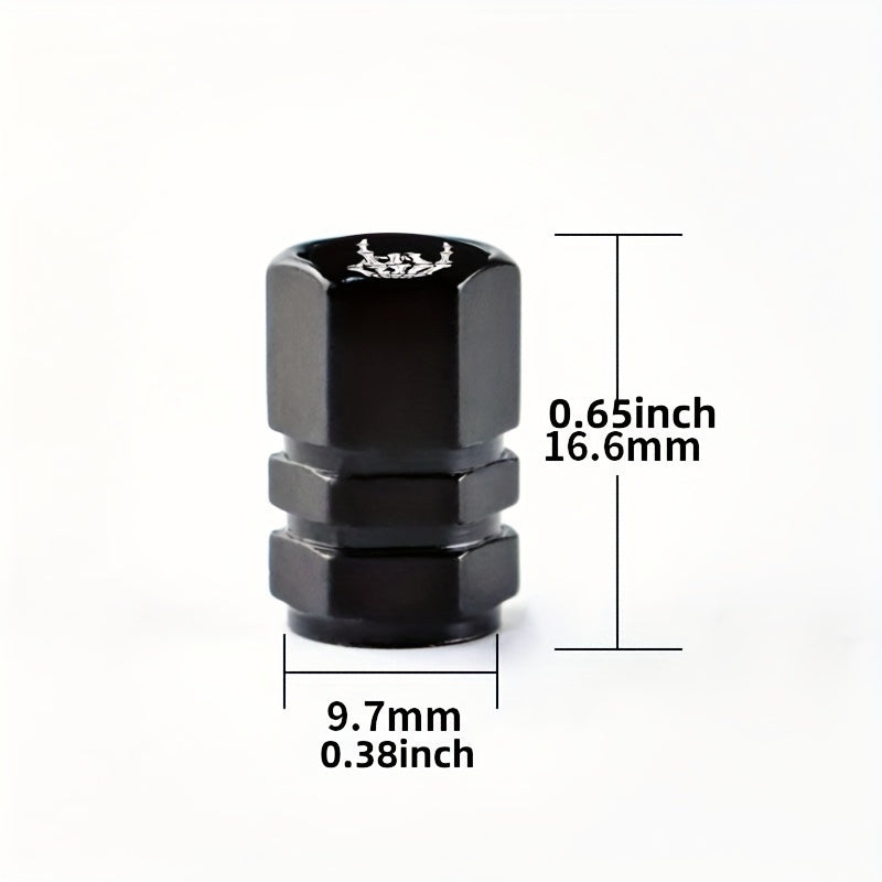 4pcs Car Tire Valve Covers - Footprint Design, Universal Fit, Durable Plastic