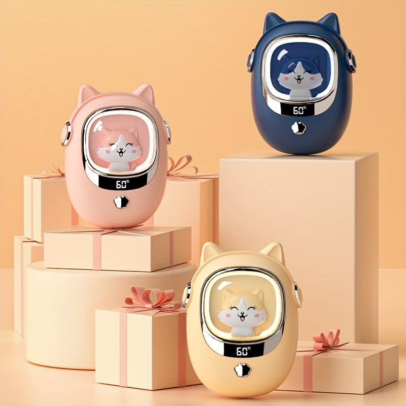 USB-Powered Hand Warmer with Digital Screen 3000mAh Battery for Outdoor Use