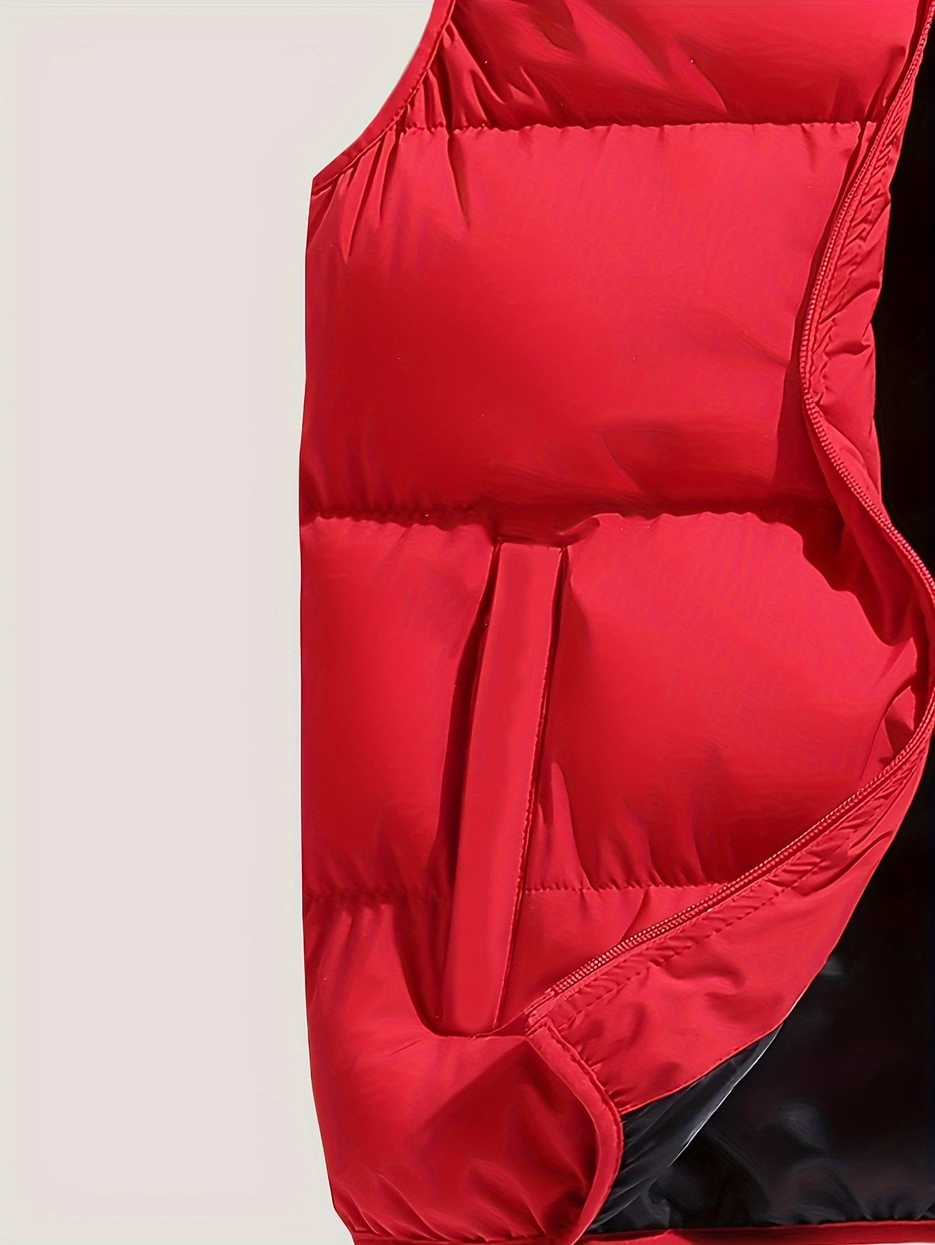 Erkaklar uchun oddiy rangdagi kapişonli jilet, fermuarlı, cho'ntaklar va tortish ipi bilan, kuz/qish uchun mukammal, katta o'lchamda.