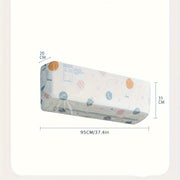 Set of 2 Leaf Pattern Plastic AC Dust Covers Wall-Mounted Indoor Protection