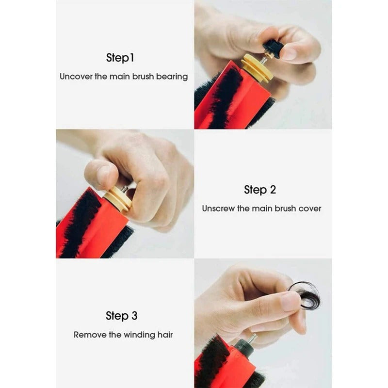 Replacement Parts for S6 S5 S5 Max Robot Vacuum Detachable Brush Accessories