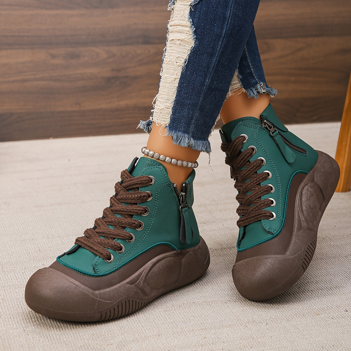 Women's Thick Sole Heightening Trendy Shoes for Spring