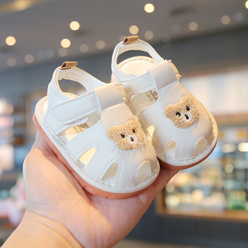 Children's Toddler Girls Boys Sound Effects Cartoon Bear Breathable Non-slip Sneakers