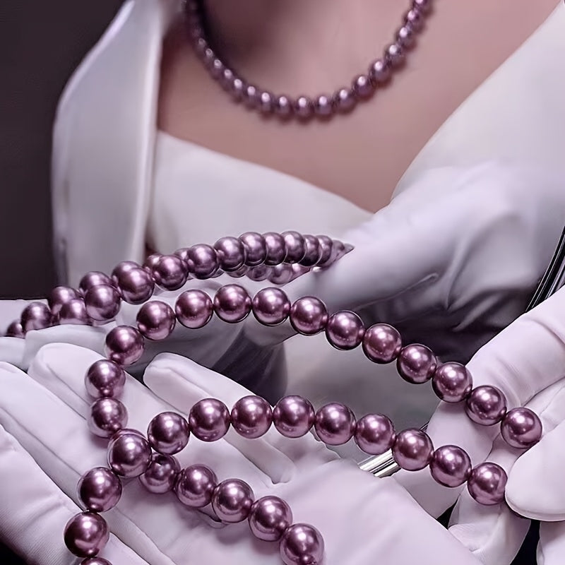 Изысканное ожерелье из пресноводных жемчужин 10-11 мм для женщин - длина 45 см | Идеальный подарок для нее, День матери, специальные события и формальные случаи