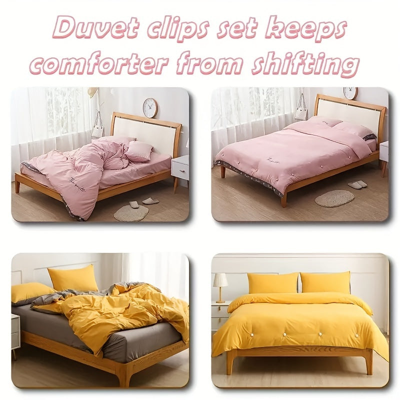 Set of 8 Mushroom Quilt Holders Non-Slip Bedding Clips for Duvet Covers and Blankets