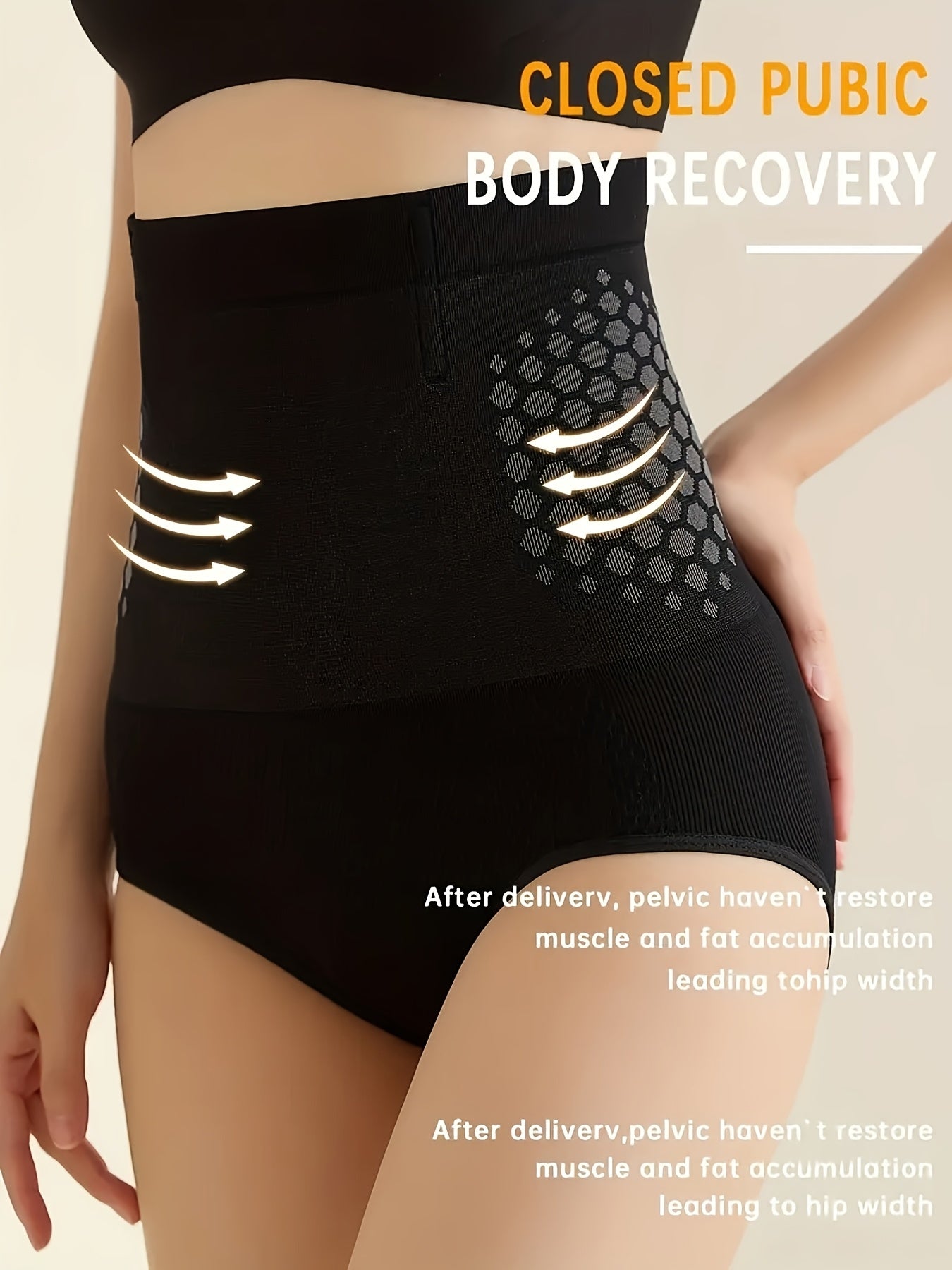 Women High-Waisted Tummy Control Shapewear Shorts Polyamide Spandex Butt Lifter