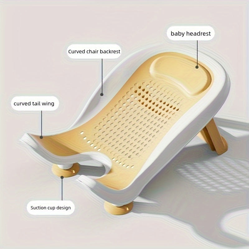 Baby Bath Chair for Diaper Changes, Easy-Clean, Infant Safety Seat