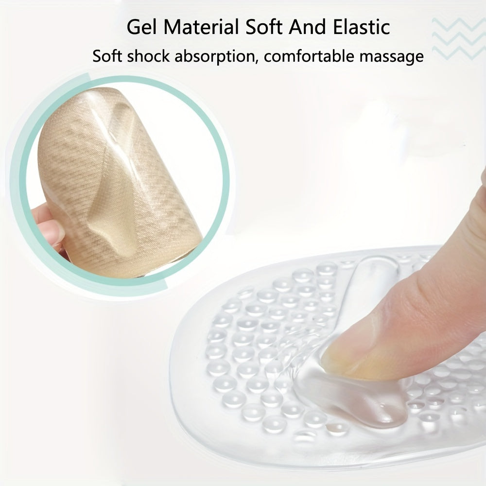 Women's Silicone Forefoot Pads Non-Slip Half Size For High Heels