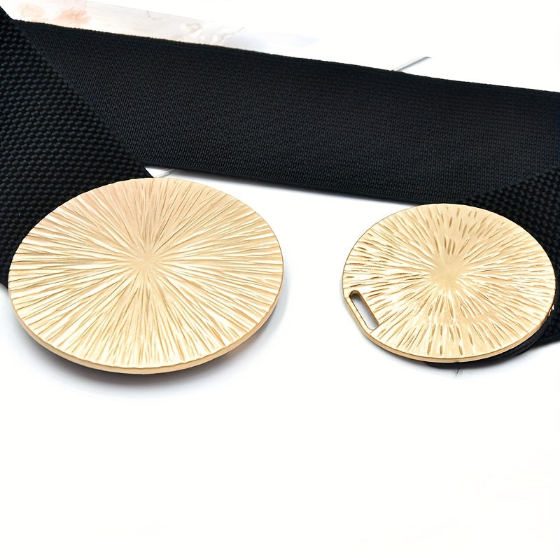 Ayollar uchun vintage kengaytiriladigan belbog' bilan oltin tokchali