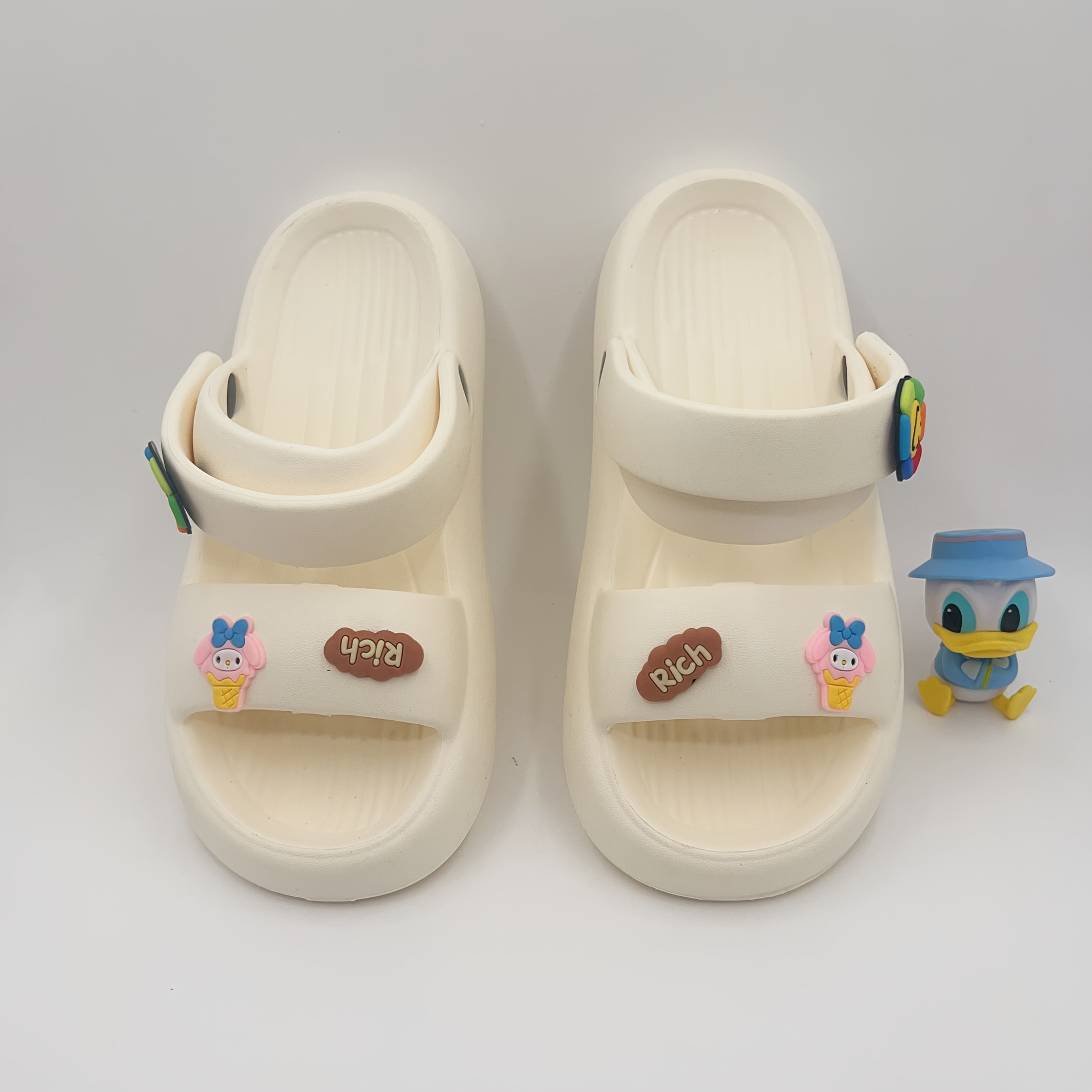 Women's EVA Slippers Open-Toe Cushioned Indoor Outdoor Lightweight