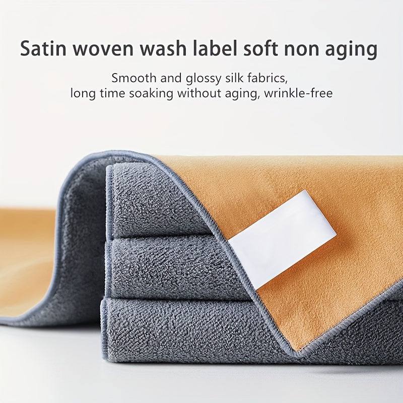 Toalla de limpieza para coche de microfibra de terciopelo, no se decolora, súper absorbente, de forma oblonga