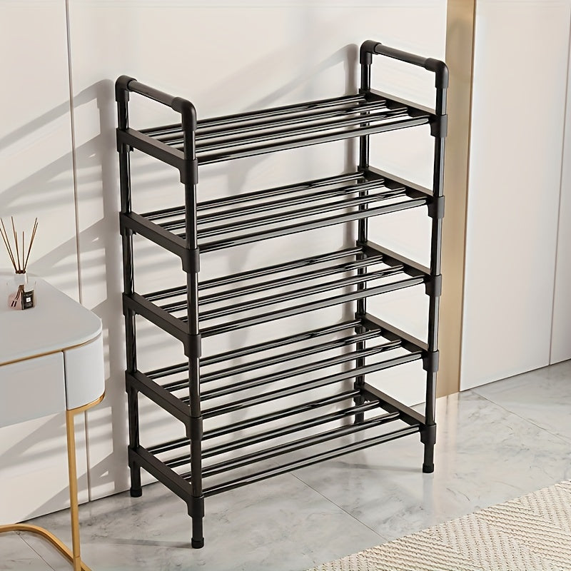 Multi-Layer Metal Shoe Rack for Entryway and Bedroom Storage