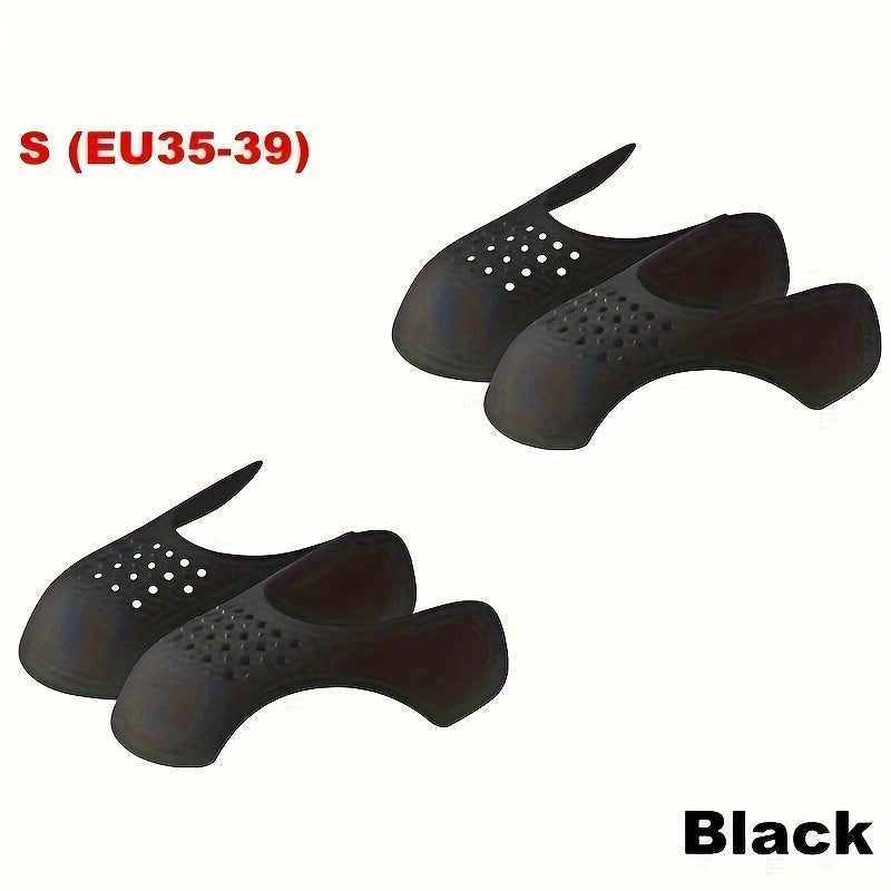 2 Pairs Anti-Wrinkle Shoe Stretchers for Sneakers Black White