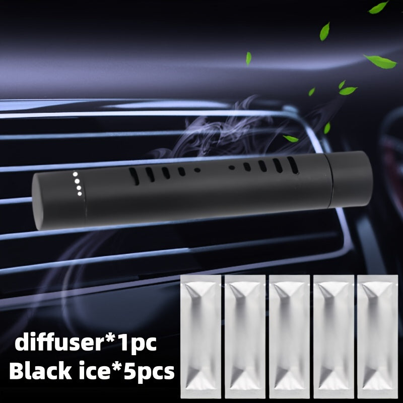 6 шт. автомобильных освежителей воздуха для вентиляционных зажимов, металлический диффузор с 5 запасками, длительный аромат