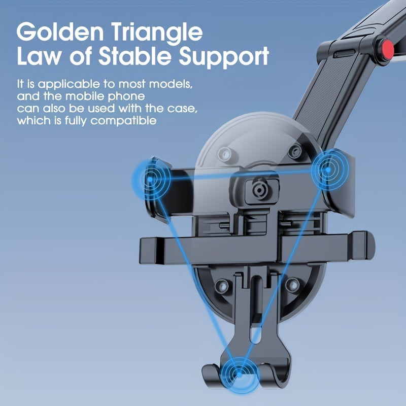 Soporte universal para teléfono de coche, soporte de gravedad para tablero, soporte ajustable de 360 grados