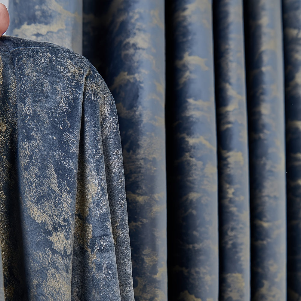 Cortina opaca de terciopelo para sala de estar, dormitorio, cocina y decoración del hogar