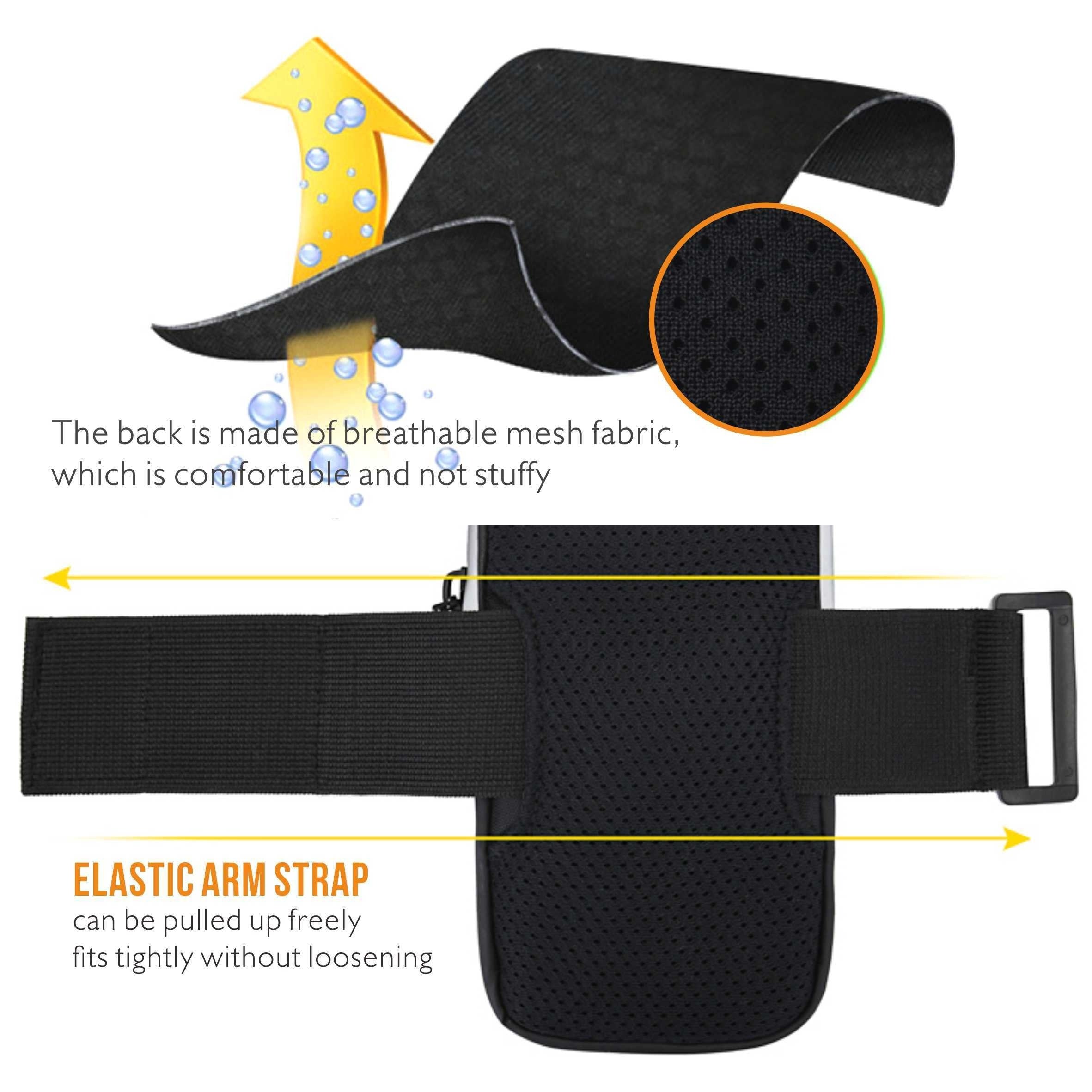 Мобильная сумка на руку для бега, сумка безопасности для джоггинга и мини-сумка через плечо для телефонов до 7 дюймов.