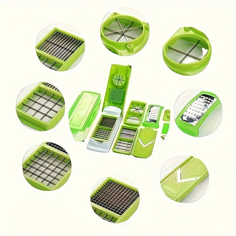 12pcs Kitchen Gadget Set with Vegetable Chopper Slicer Spiralizer Grater