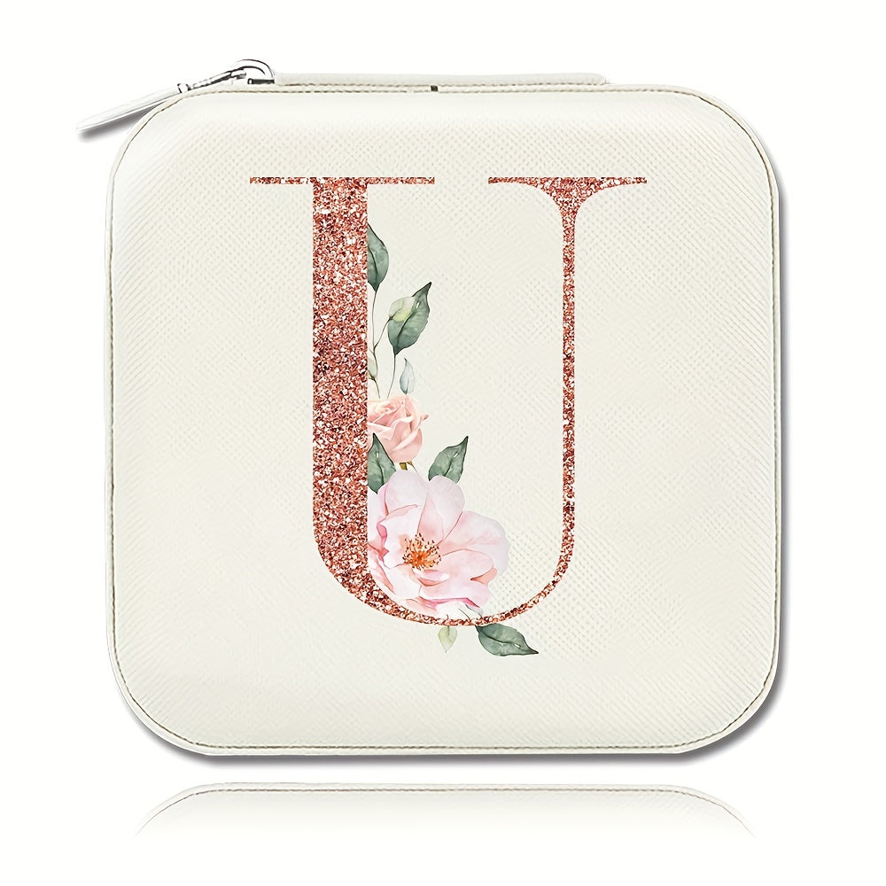 Шкатулка для хранения украшений для колец, ожерелий и гвоздиков, компактный дорожный органайзер