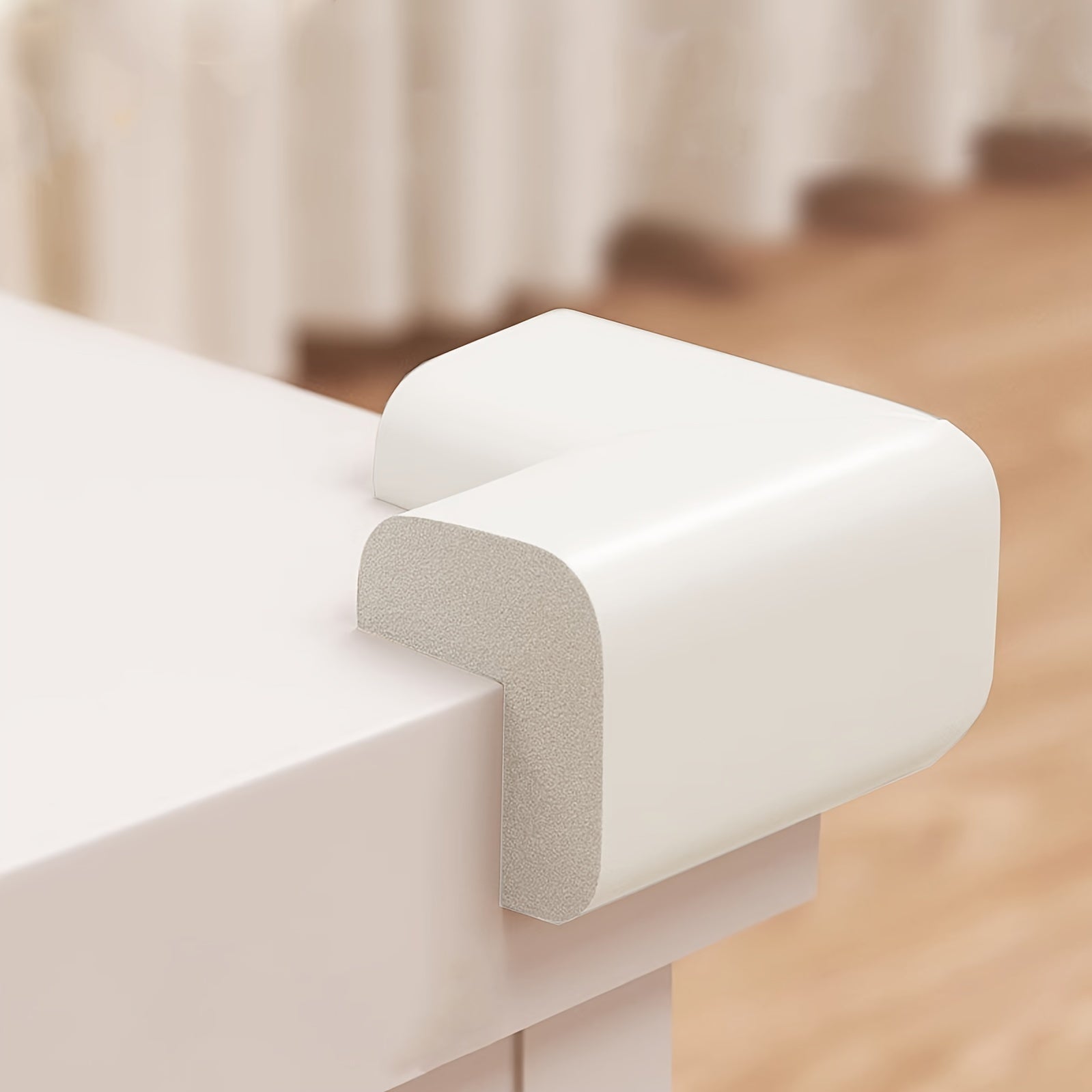 Package of 10 Soft Right Angle Corner Protectors for Chairs and Cabinets