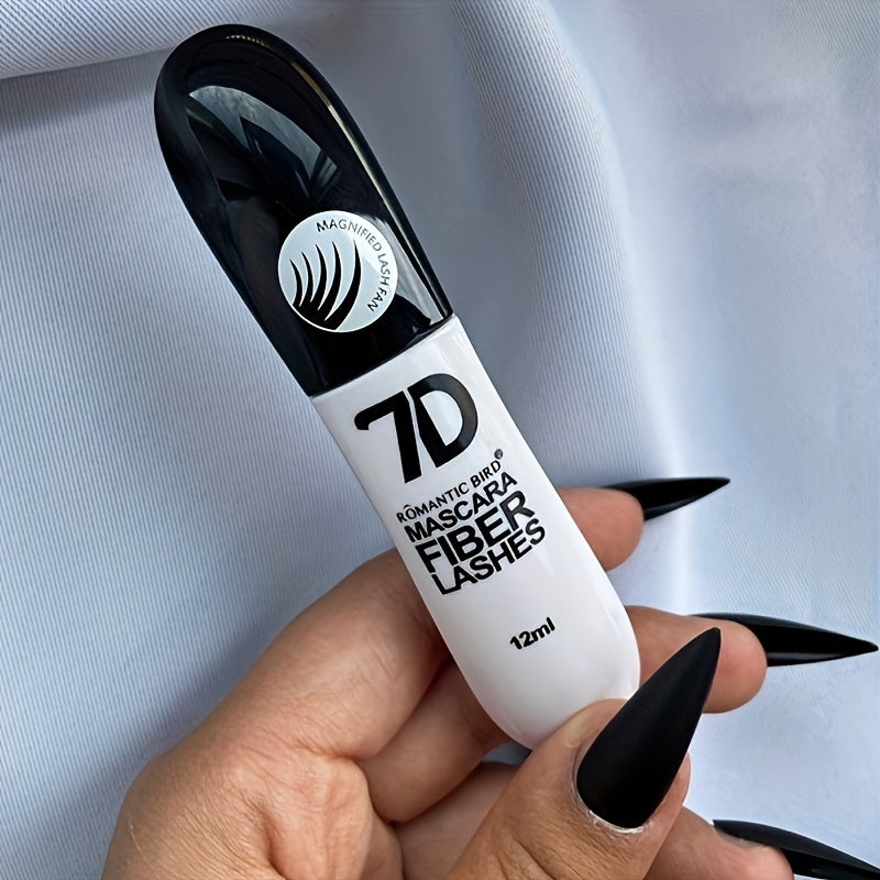 7D Waterproof Fiber Lash Mascara Volumizing Lengthening Black 12ml