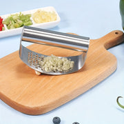 Easy Clean Swing-Style Stainless Steel Garlic Press Kitchen Tool